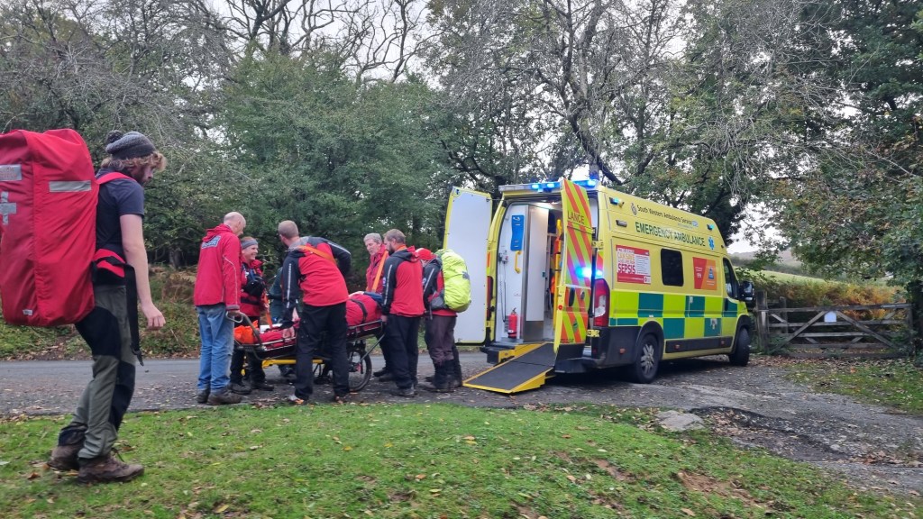 28/10/22 Injured Walker, Knowle Down,&nbsp;Walkhampton